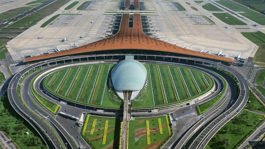 sân bay quốc tế bắc kinh kiến trúc foster parters thiết kế