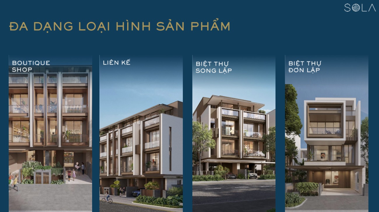 các loại hình sản phẩm tại phân khu SOLA The Global City