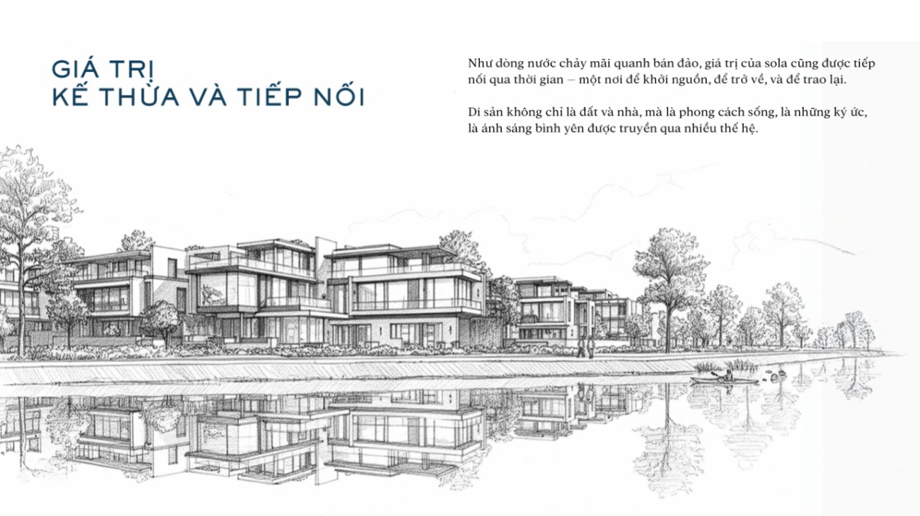 giá trị truyền đợi của biệt thự đảo Sola The Global City